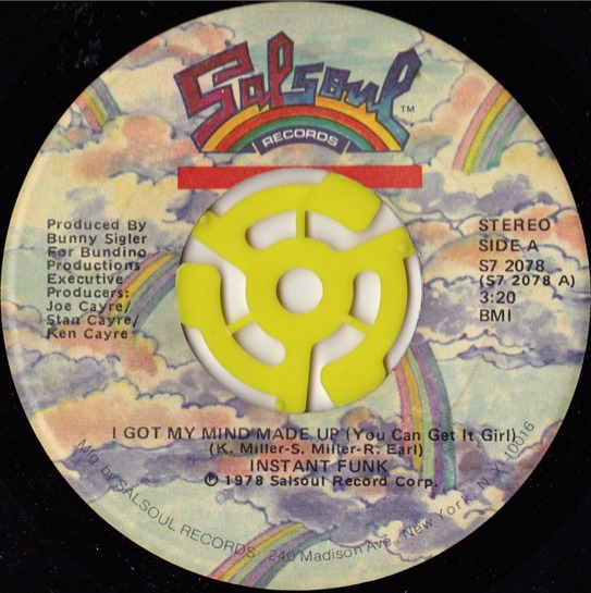 INSTANT FUNK / I GOT MY MIND MADE UP (YOU CAN GET IT GIRL) [SALSOUL ...