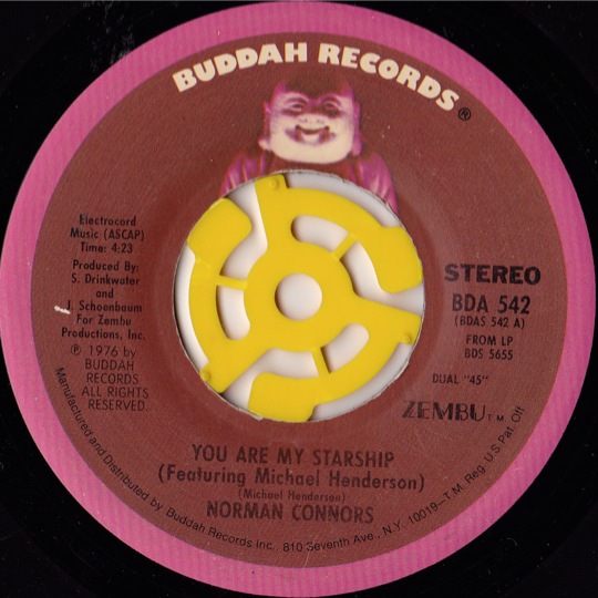 NORMAN CONNORS / YOU ARE MY STARSHIP - BIG DIVISION RECORDS