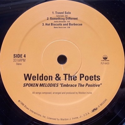 画像5: WELDON & THE POETS  / SPOKEN MELODIES