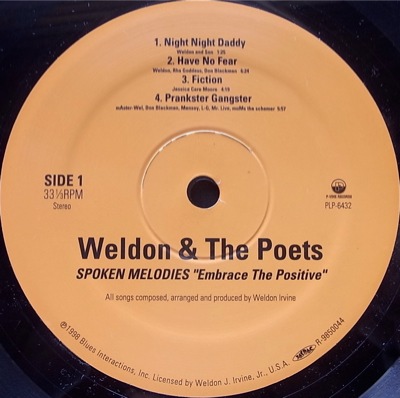 画像2: WELDON & THE POETS  / SPOKEN MELODIES